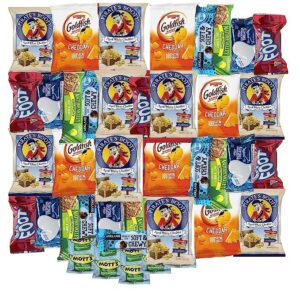 Snack Box Variety Care Pack - College Student Care Package, Crackers, Granola Bars and Candy Gift Box (30 Count)